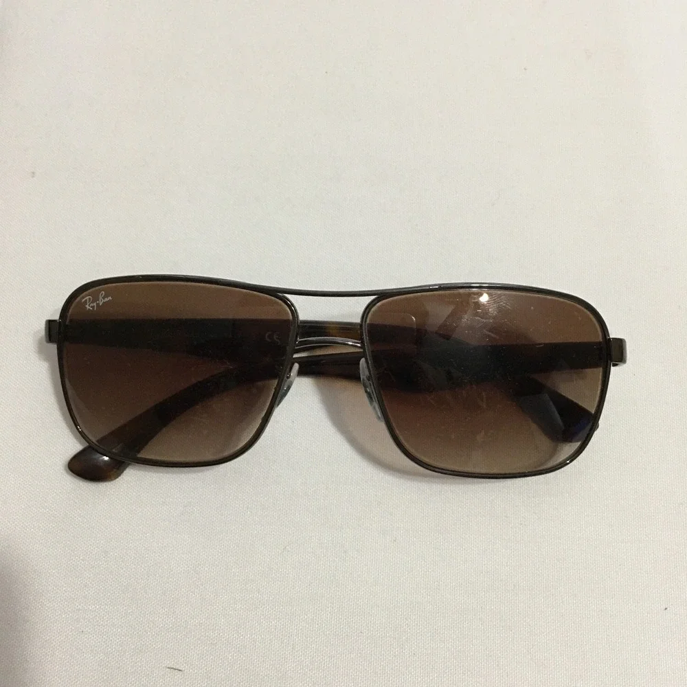 Ray-Ban RB3516 Polished Gunmetal Brown Sunglasses 004/13 Italy Frame Only